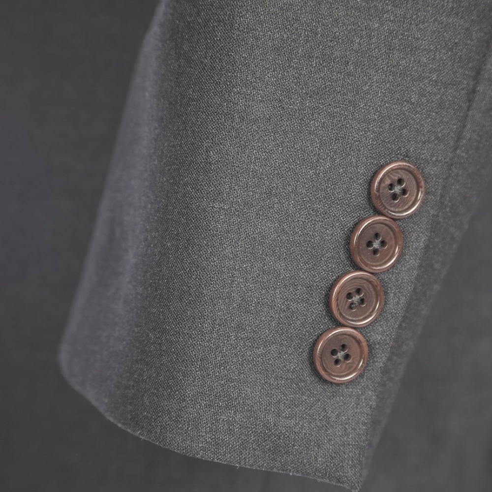 Brooks Brothers Solid Gray Stretch Wool Sport Coat - image 4